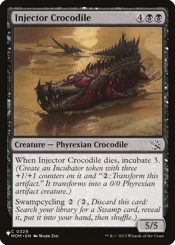 Injector Crocodile Front Face