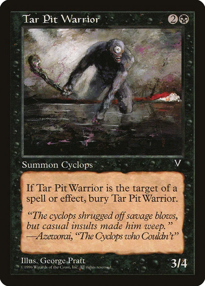 Tar Pit Warrior Front Face