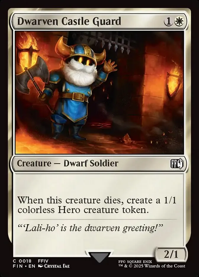 Dwarven Castle Guard Front Face