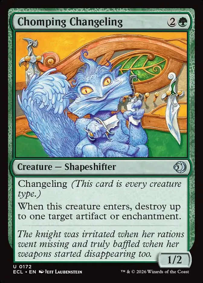 Chomping Changeling Front Face