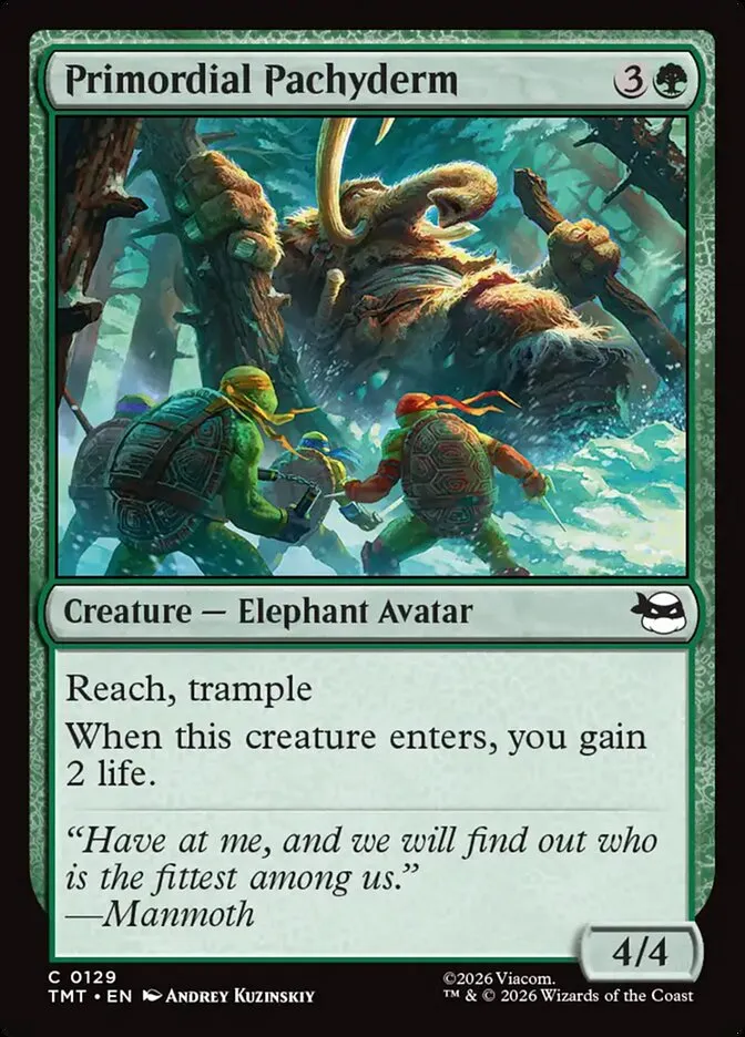 Primordial Pachyderm Front Face