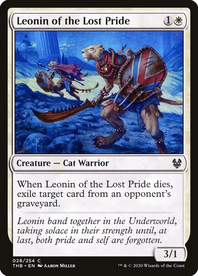 Leonin of the Lost Pride Front Face
