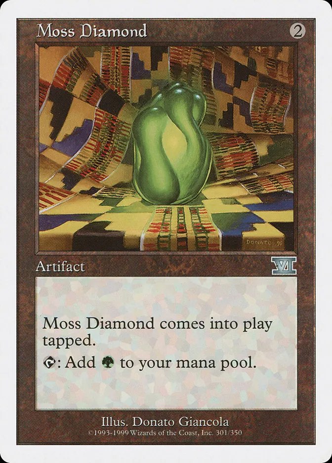 Moss Diamond Front Face
