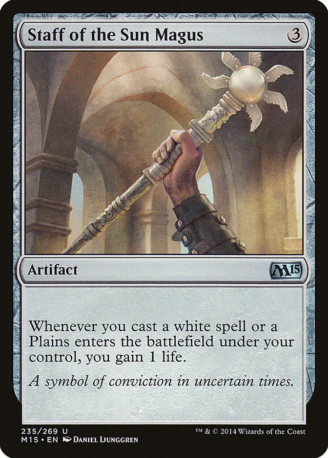 Staff of the Sun Magus Front Face