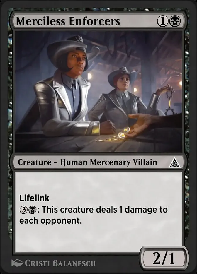 Merciless Enforcers Front Face