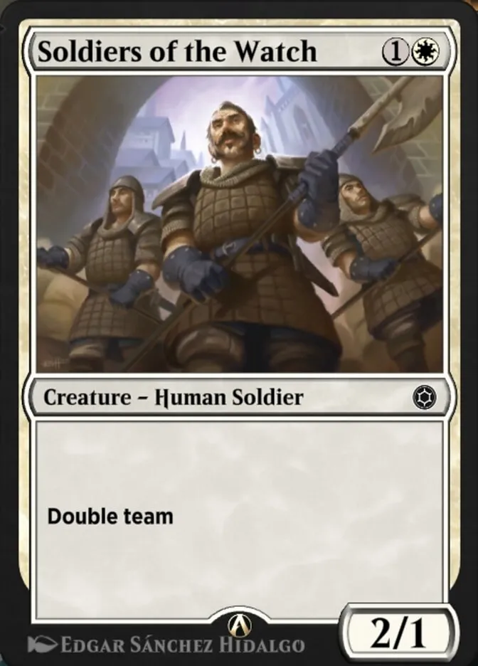 Soldiers of the Watch Front Face