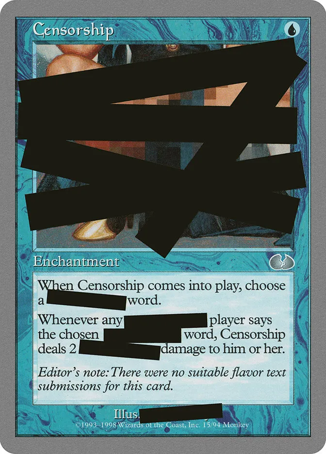 Censorship Front Face