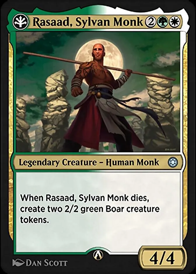 Rasaad, Sylvan Monk Front Face