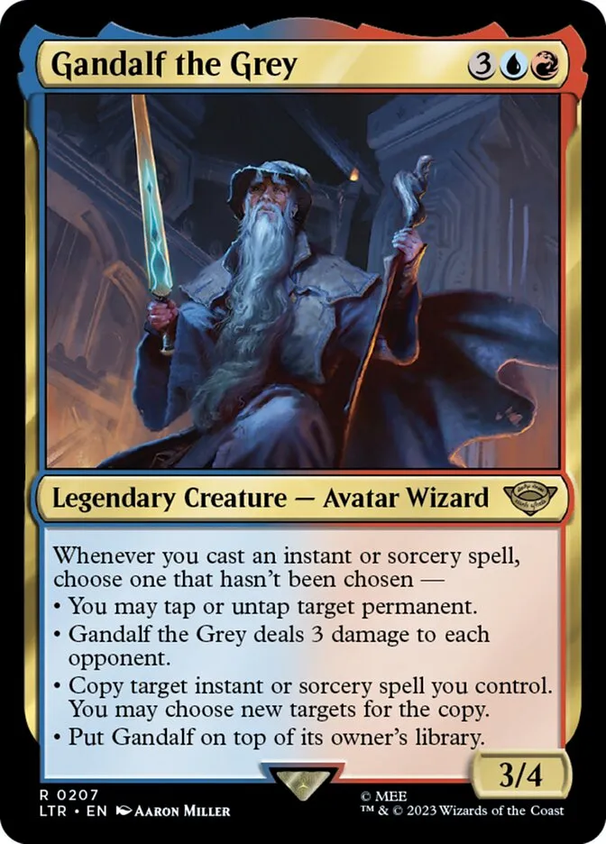 Gandalf the Grey Front Face
