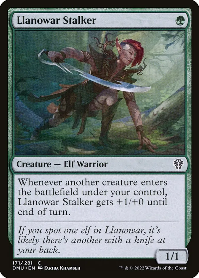 Llanowar Stalker Front Face