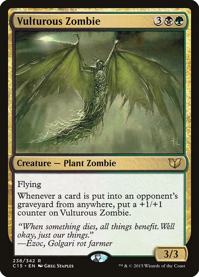 Vulturous Zombie Front Face