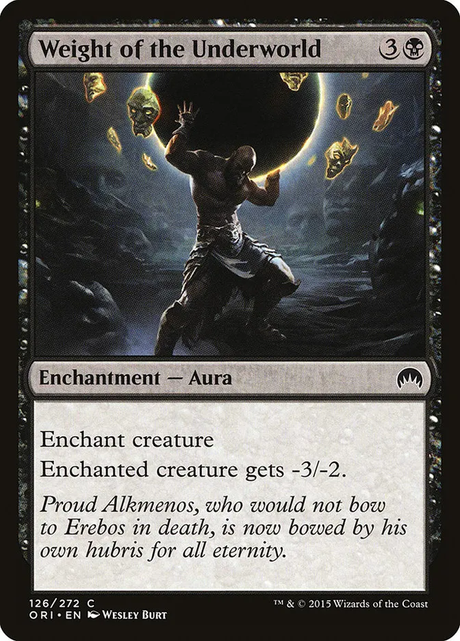 Weight of the Underworld Front Face