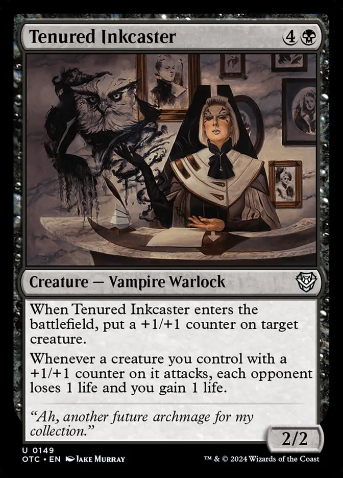Tenured Inkcaster Front Face