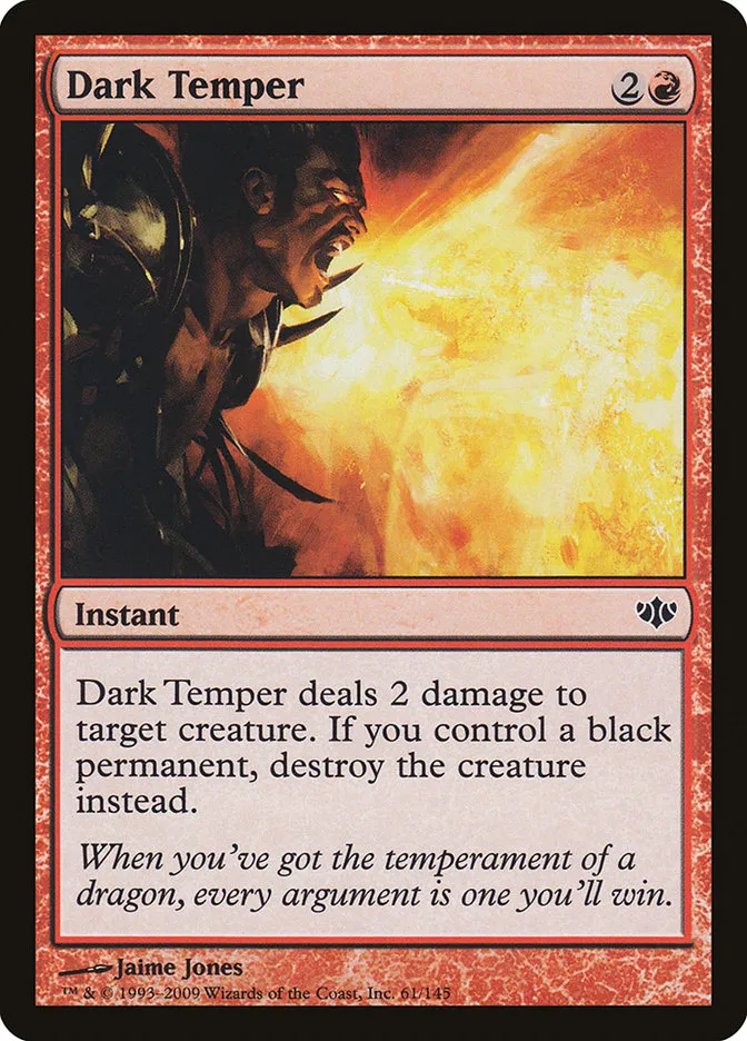 Dark Temper Front Face