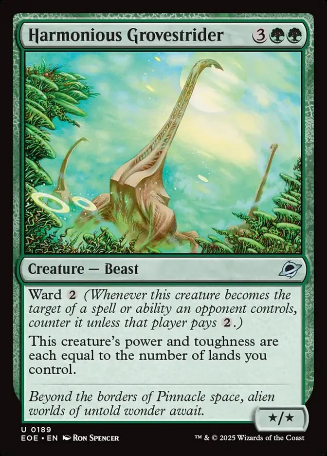 Harmonious Grovestrider Front Face