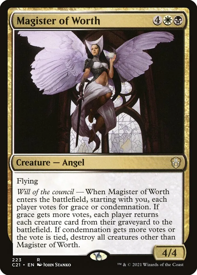 Magister of Worth Front Face
