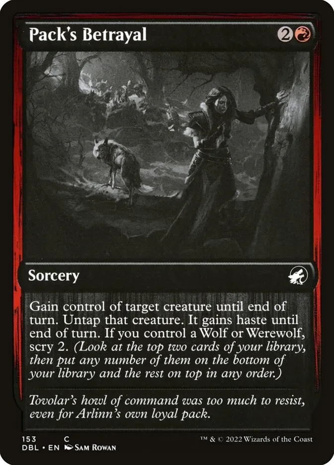 Pack's Betrayal Front Face