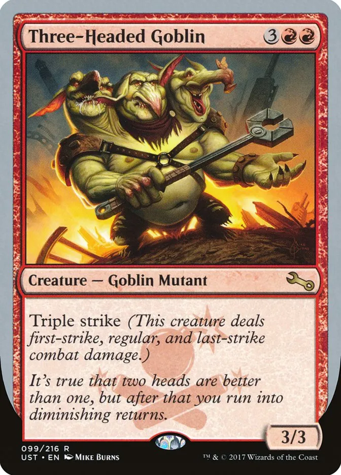 Three-Headed Goblin Front Face