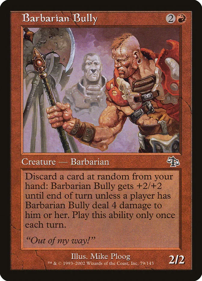 Barbarian Bully Front Face