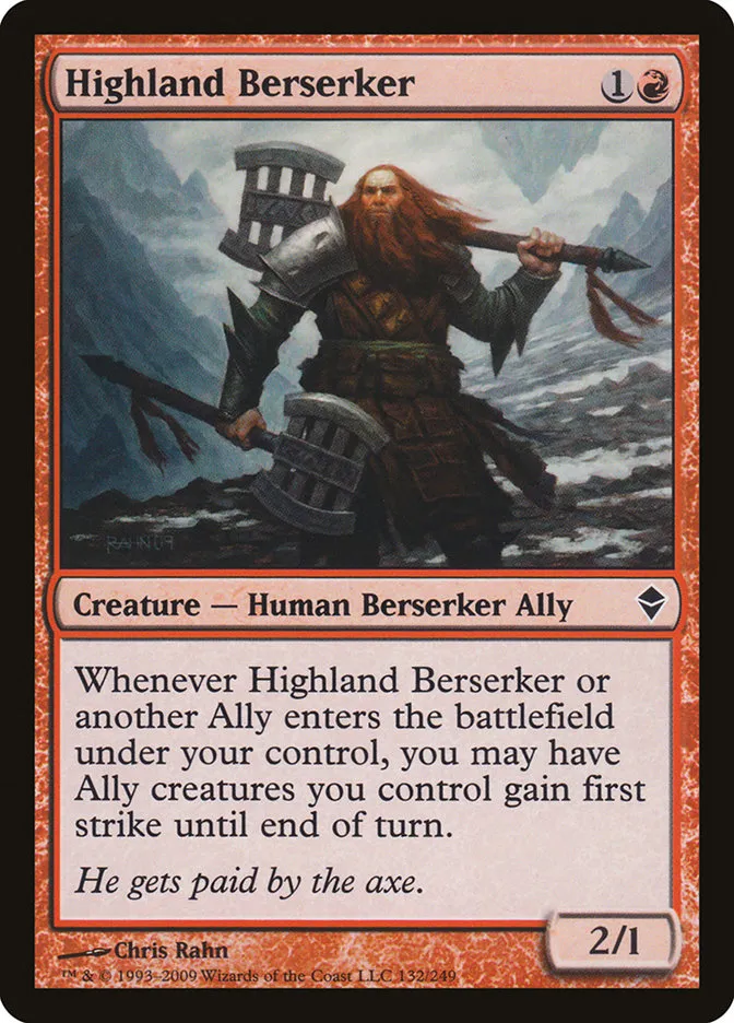 Highland Berserker Front Face
