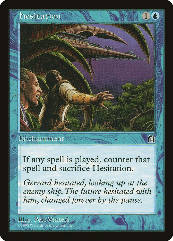 Hesitation Front Face