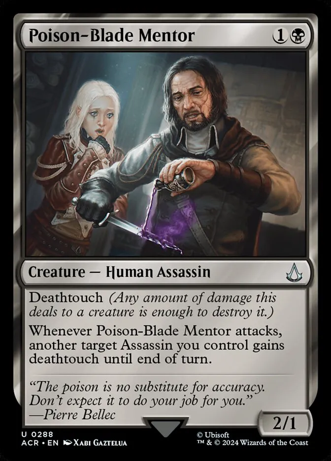 Poison-Blade Mentor Front Face