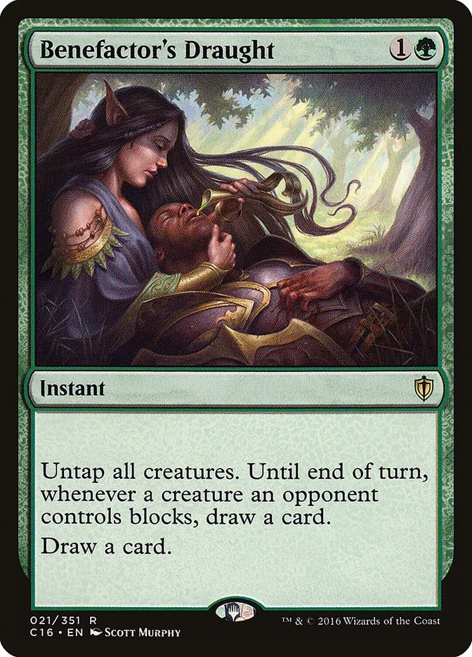 Benefactor's Draught Front Face