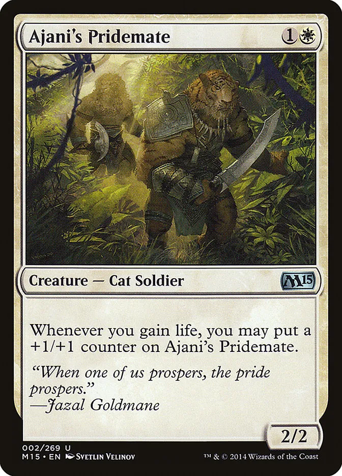 Ajani's Pridemate Front Face
