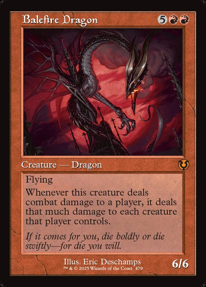 Balefire Dragon Front Face