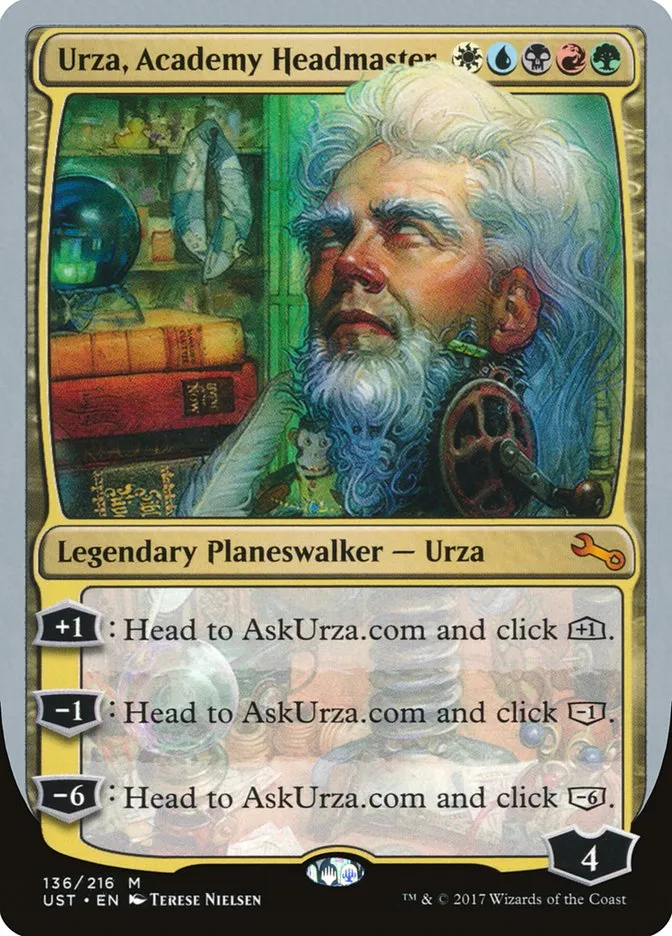Urza, Academy Headmaster Front Face