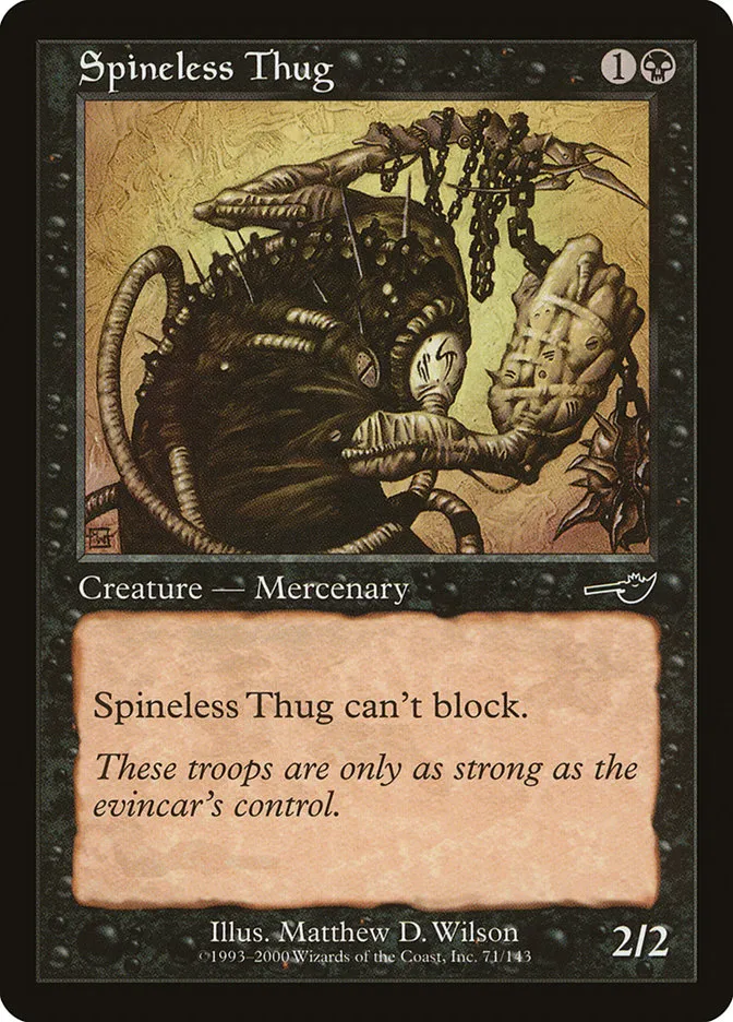 Spineless Thug Front Face