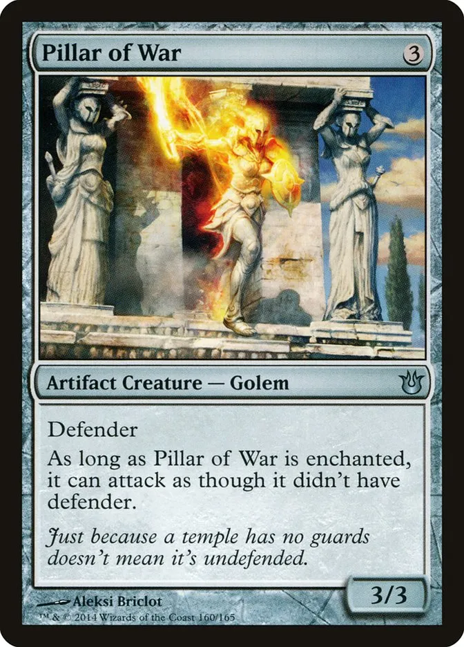 Pillar of War Front Face