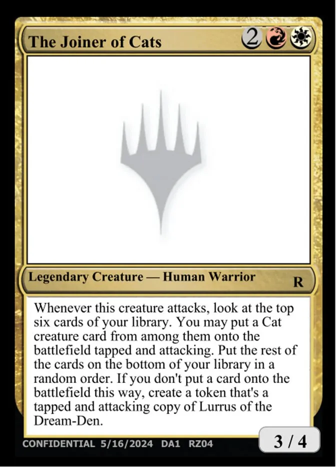 The Joiner of Cats Front Face