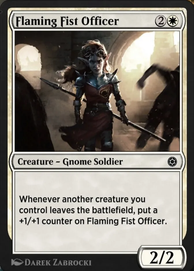 Flaming Fist Officer Front Face