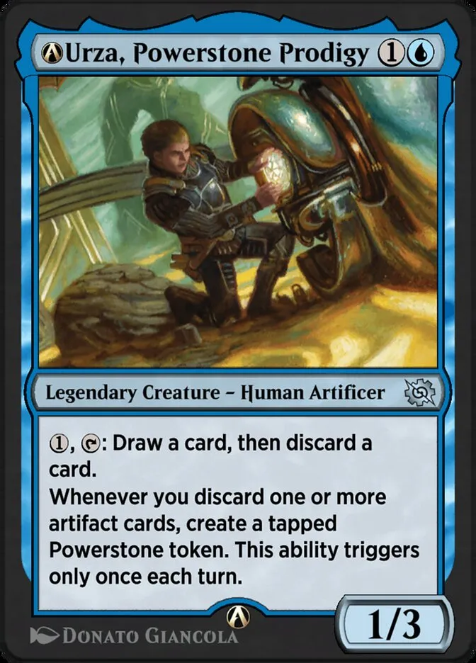 A-Urza, Powerstone Prodigy Front Face