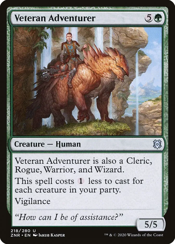 Veteran Adventurer Front Face