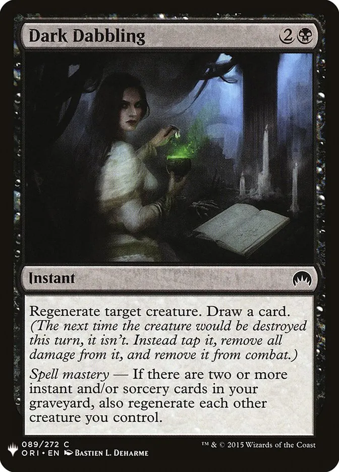 Dark Dabbling Front Face