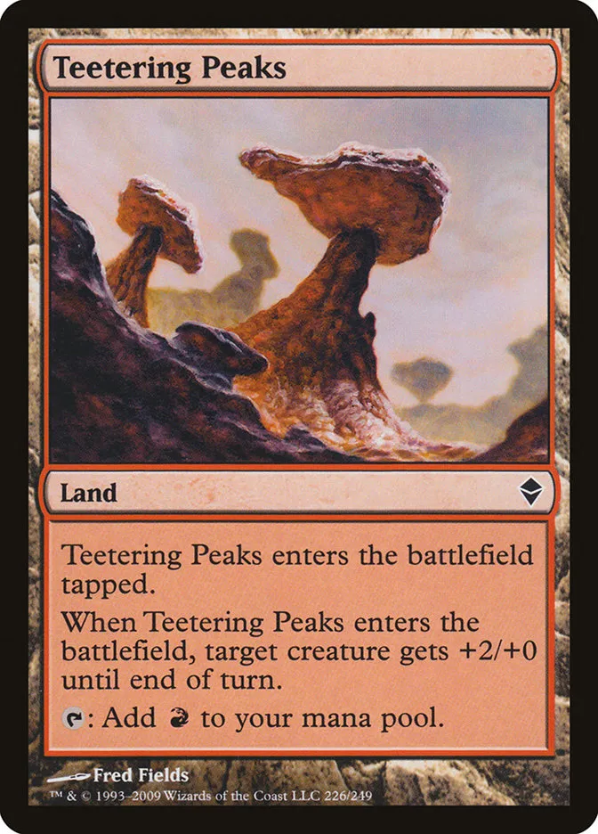 Teetering Peaks Front Face