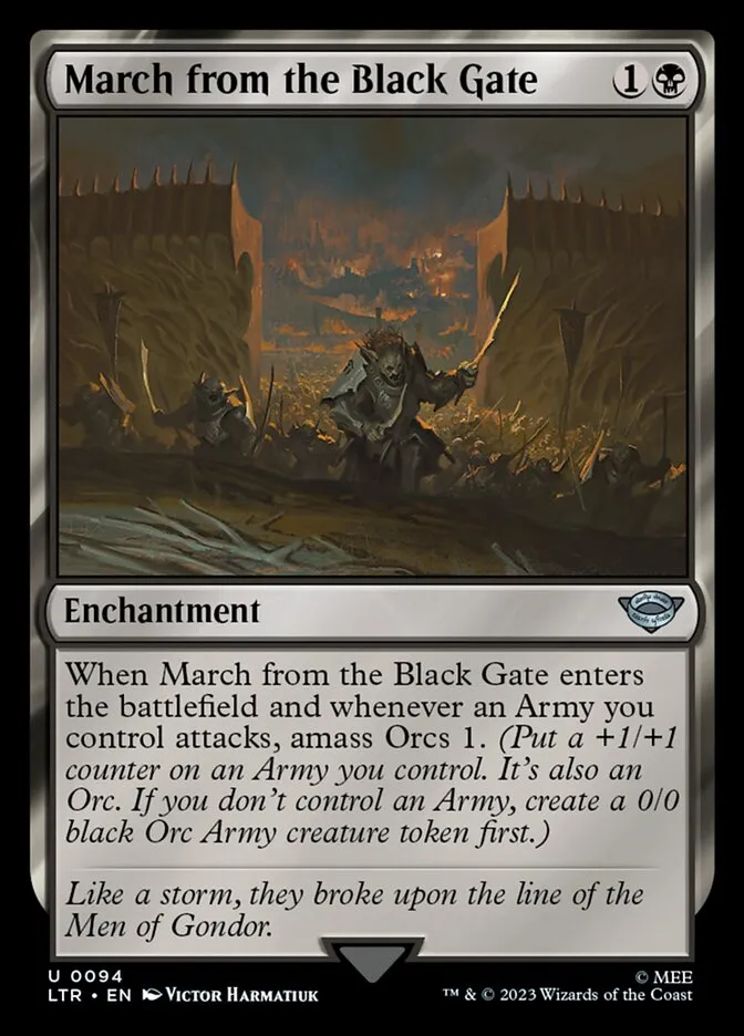 March from the Black Gate Front Face