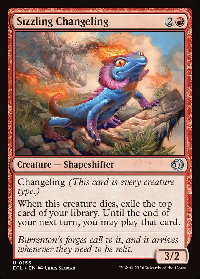 Sizzling Changeling Front Face