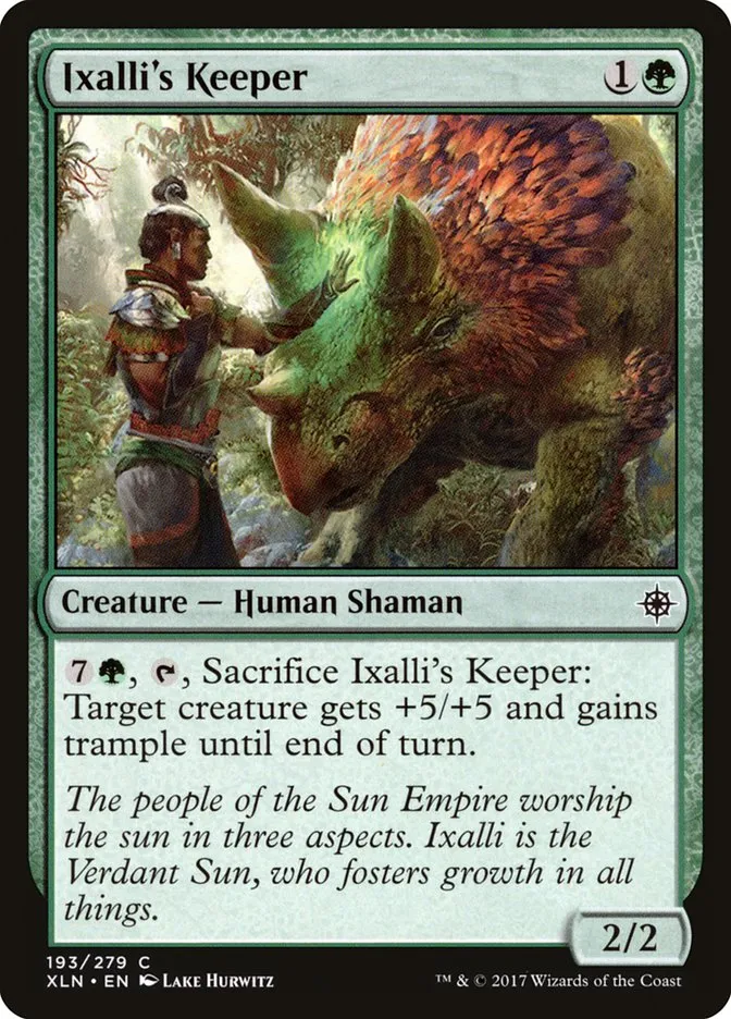 Ixalli's Keeper Front Face