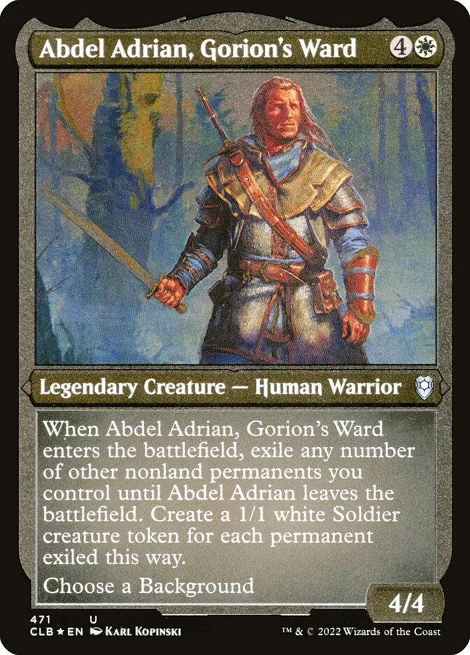 Abdel Adrian, Gorion's Ward Front Face