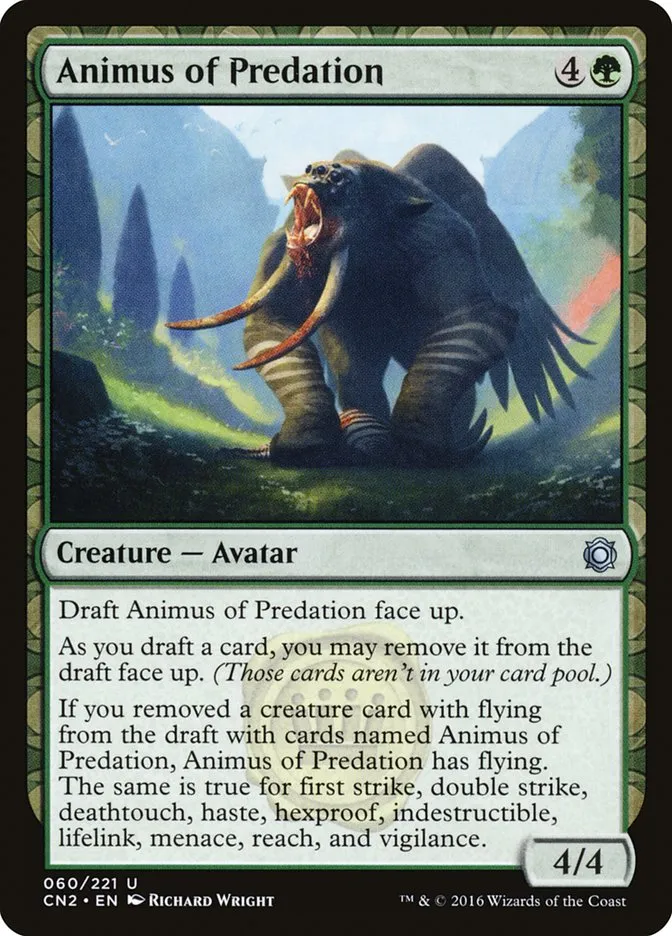 Animus of Predation Front Face