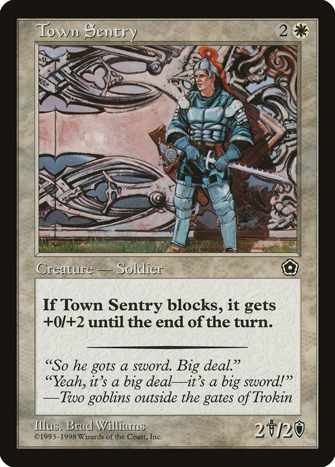 Town Sentry Front Face