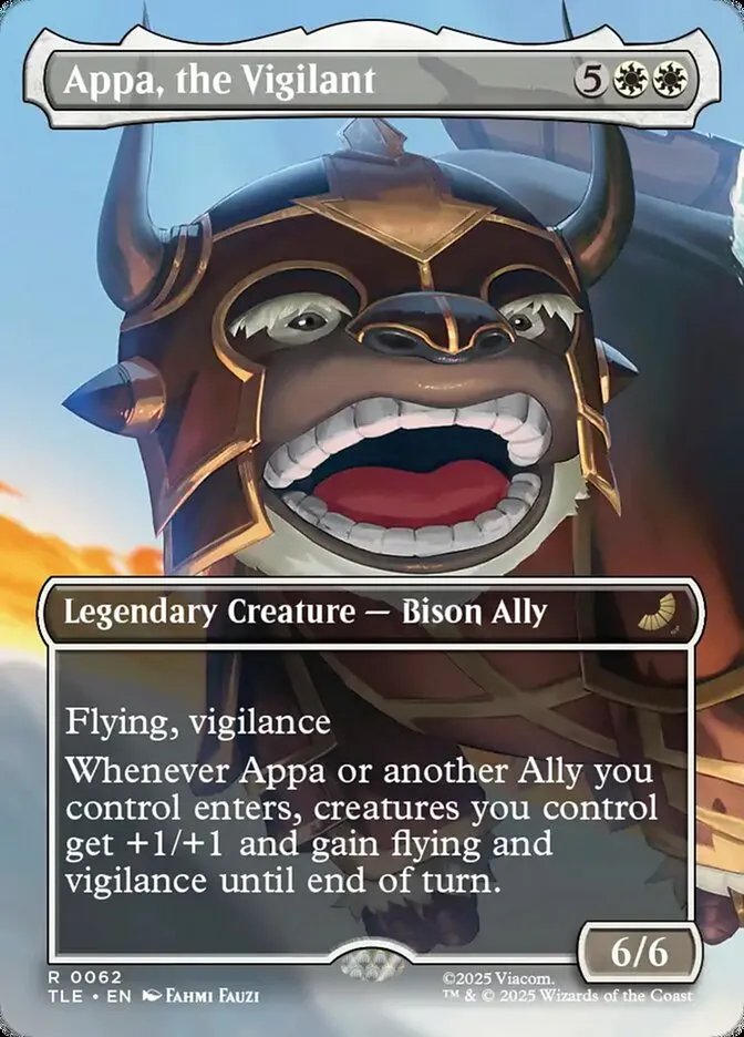 Appa, the Vigilant Front Face