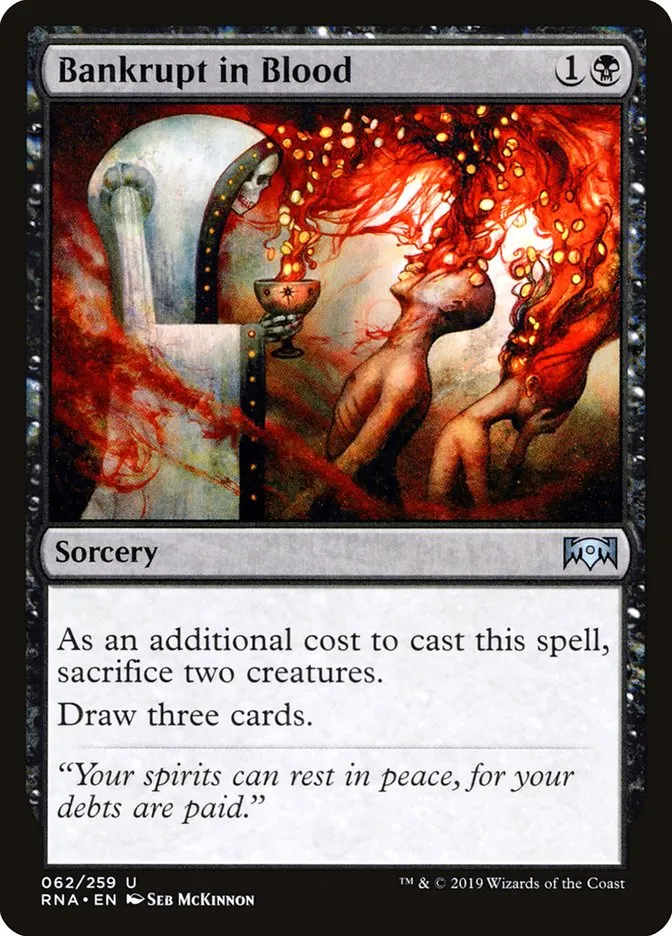Bankrupt in Blood Front Face