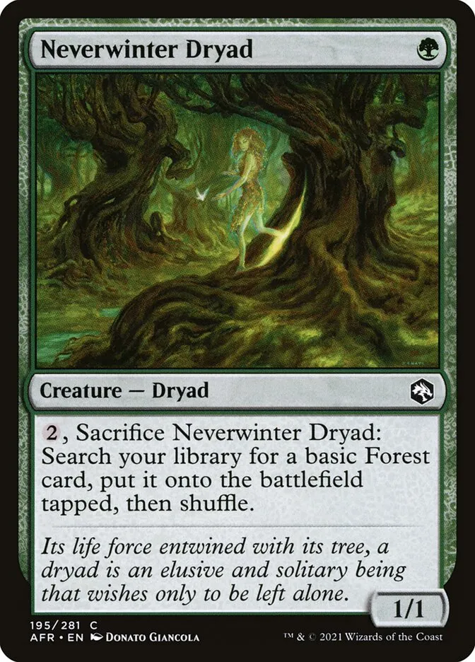Neverwinter Dryad Front Face