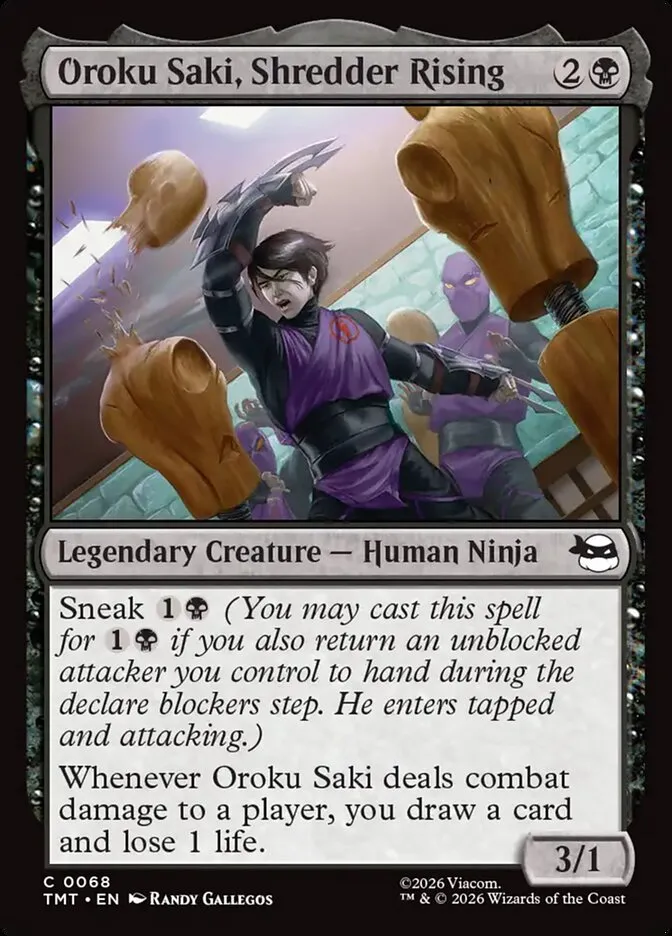 Oroku Saki, Shredder Rising Front Face