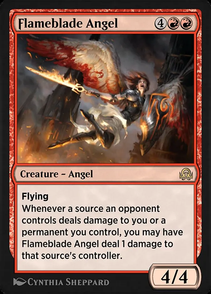 Flameblade Angel Front Face