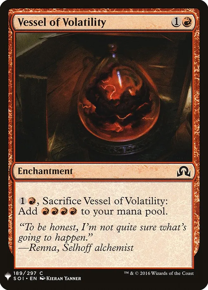 Vessel of Volatility Front Face
